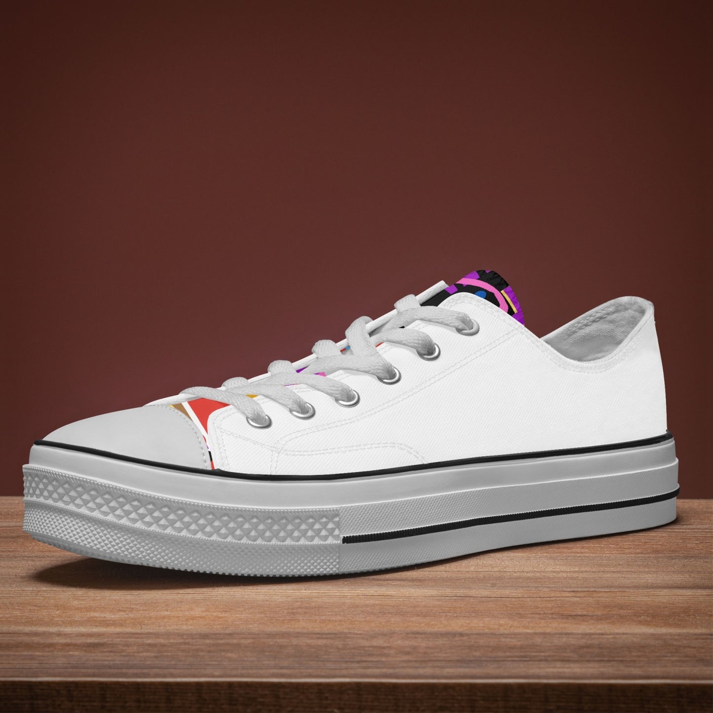 Peek-A-Boo Low Canvas Shoes (UNISEX)