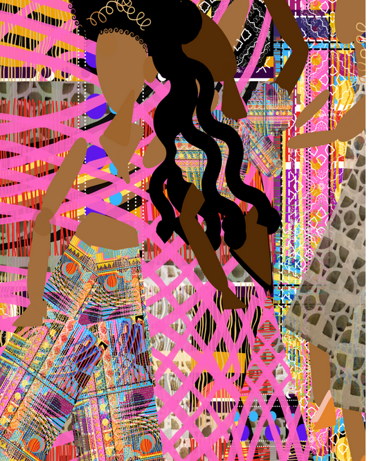Sistas of the Cloth| 12x16"| Digital Mixed Media Painting