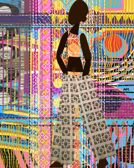 Woman of the Cloth| 12x16"| Digital Mixed Media Painting