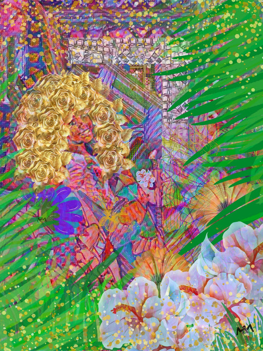 Bouk Lo in Yaad| 12x16"| Digital Mixed Media collage