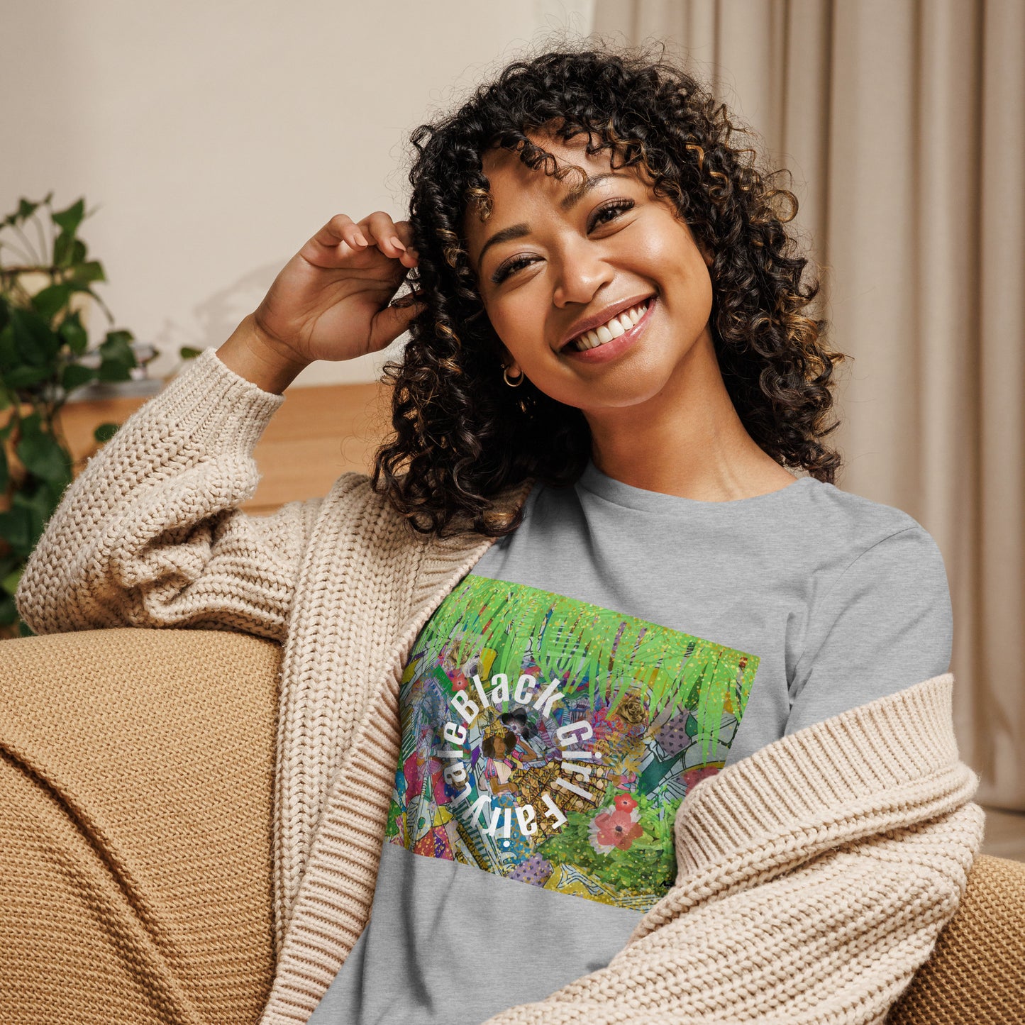 Black Girl Fairytale Women's Relaxed T-Shirt